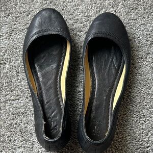 Frye Black Leather Women's Loafers